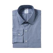 Brooks Brothers Blå Navy Gingham Regular Fit Non-Iron Skjorta med Ains...