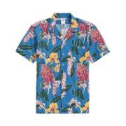 Brooks Brothers Blå bomulls-poplin skjorta med blommigt tryck Blue, He...