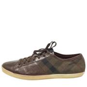 Burberry Vintage Pre-owned Canvas sneakers Brown, Herr