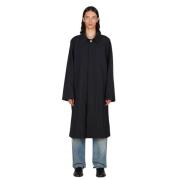 MM6 Maison Margiela Oversized Ficka Trench Coat Black, Herr