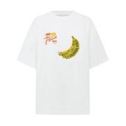 Alemais Banana Konst T-shirt White, Dam