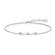 Thomas Sabo 925 Silverarmband med Vit Zirkonia Gray, Dam