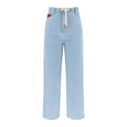 Agnona Straight Jeans Blue, Dam