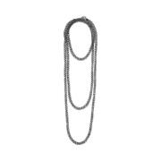 Brunello Cucinelli Elegant Loops Halsband Gray, Dam