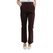 Max Mara Bruna Byxor med Sidoficka Brown, Dam