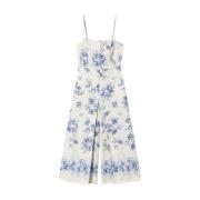 Twinset Blomsterbukett Jumpsuit Multicolor, Dam