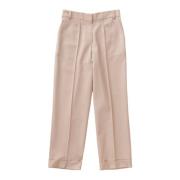 Aeron Zima Straight-Leg Wool Trousers Pink, Dam