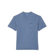 Lacoste Ekologisk bomull T-shirt med krokodilbroderi Blue, Herr