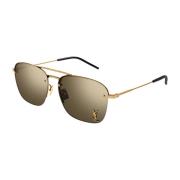Saint Laurent Women`s Accessories Sunglasses Brown Ss28 Yellow, Dam