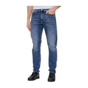 Calvin Klein Slim Jeans i Medium Denim Blue, Herr