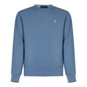 Ralph Lauren Blå Crewneck Sweatshirt med Pony Brodyr Blue, Herr