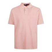 Ralph Lauren Rosa Polo Skjorta Broderad Logotyp Pink, Herr