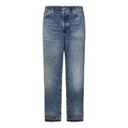 Ralph Lauren Vintage-Style Indigo-Dyed Cotton Denim Jeans Blue, Herr