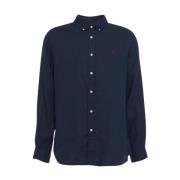 Ralph Lauren Blå Ss24 Herrskjorta Blue, Herr