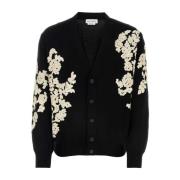 Alexander McQueen Stilren Svart Bomullscardigan Black, Herr