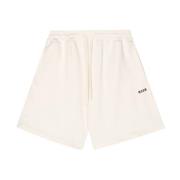Msgm Bermuda 01 Stiliga Casual Shorts White, Herr