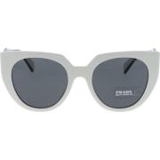 Prada Ikoniska solglasögon med enhetliga linser White, Dam