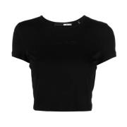 Rotate Birger Christensen Svart T-shirt Casual Stil Black, Dam