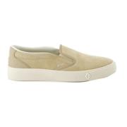 Dior Lyxigt Läder Slip-On Sneakers Beige, Herr