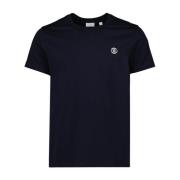 Burberry Enfärgad Rund Hals T-shirt Blue, Herr