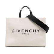 Givenchy Logo Shopper Tote Beige Väska Beige, Dam