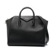 Givenchy Svart Antigona Läder Tote Väska Black, Dam