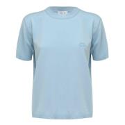 MVP wardrobe Venice Knit T-Shirt Blue, Dam