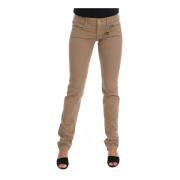 Costume National Super Slim Fit Beige Jeans Beige, Dam