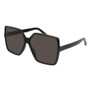 Saint Laurent Black/Grey Betty SL 232 Sunglasses Black, Dam