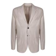 Harris Wharf London Blazer i linneväv Beige, Herr