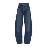 Agolde Luna Pieced Control Jeans Blue, Dam
