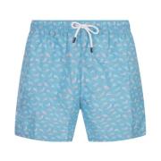 Fedeli Blå Delfin Badshorts Multicolor, Herr