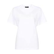 Mugler Vit Bomull T-shirt med Logotyp White, Dam