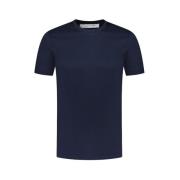 Gran Sasso Casual Bomull T-shirt Blue, Herr