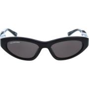 Balenciaga Ikoniska solglasögon med enhetliga linser Black, Dam