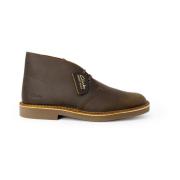 Clarks Brun Läder Snörstövlar Brown, Herr