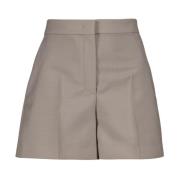 Fendi Mohair High-Waisted Wool Skirt Gray, Dam