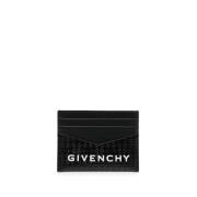 Givenchy Svart 4G Logo Korthållare Plånbok Black, Herr