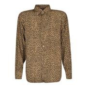 Tom Ford Leopardmönstrad Skjorta Aw22 Multicolor, Herr