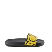 Versace Barocco Slide Sandaler Yellow, Herr