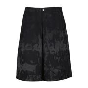 Alexander McQueen Graffiti Jacquard Flared Byxor Black, Herr