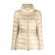 Herno Beige Dunjacka Casual Stil Beige, Dam