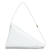 Marni Läder prisma triangel väska White, Dam
