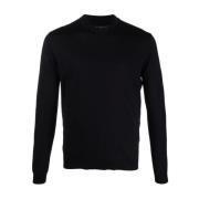 Low Brand Crewneck Pullover Sweater Black, Herr