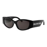 Balenciaga Stiliga solglasögon Bb0258S Black, Dam