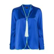Giorgio Armani Elegant Skjortor Kollektion Blue, Dam