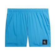 Calvin Klein Minimalistiska badshorts Blue, Herr