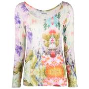 Henrik Vibskov Abstrakt Print Jersey Top Multicolor, Dam