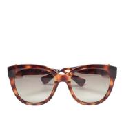 Moschino Pre-Owned Pre-owned Acetat solglasgon Brown, Dam