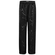 Henrik Vibskov Svart Fold Pant med Blomdetalj Black, Dam